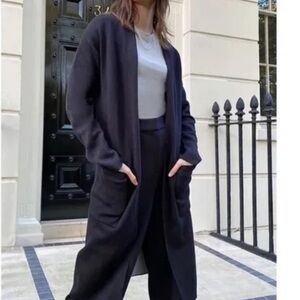 Babaton lance cardigan s Charcoal navy Gray Sweater